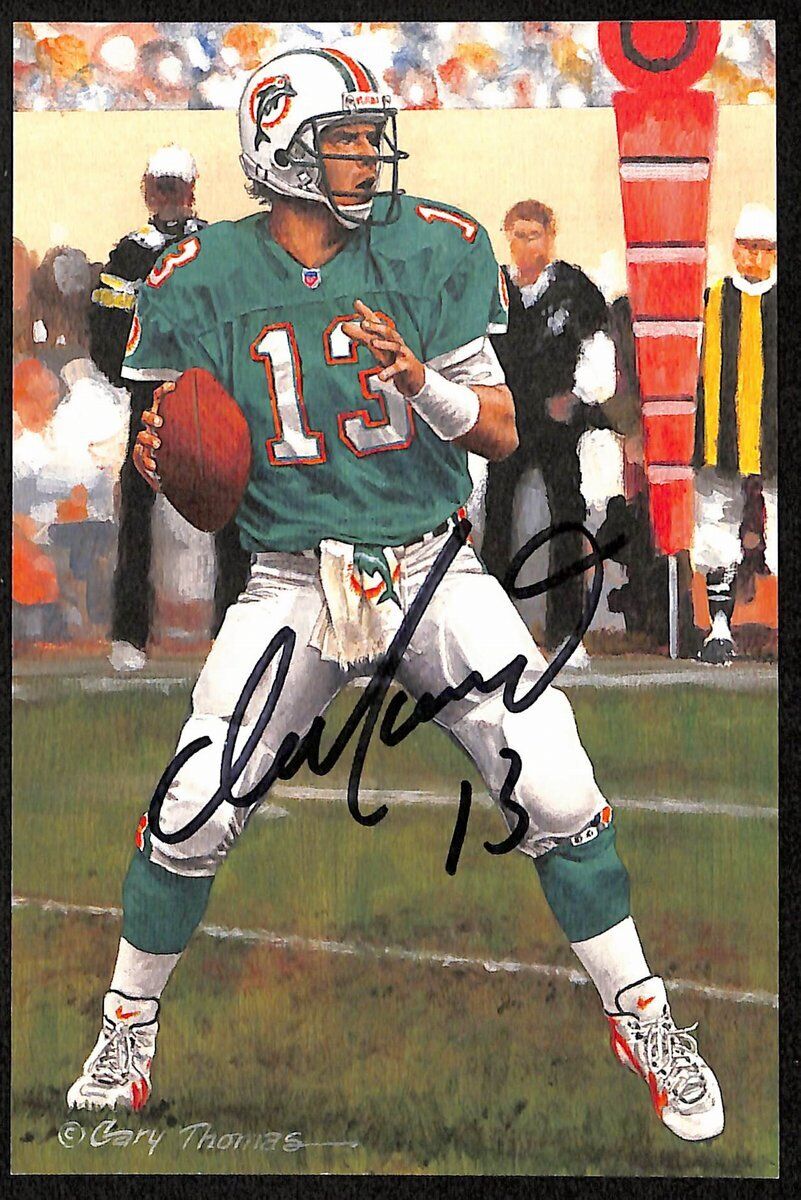 Dan Marino Hof Signed/Auto 2005 Goal Line Art