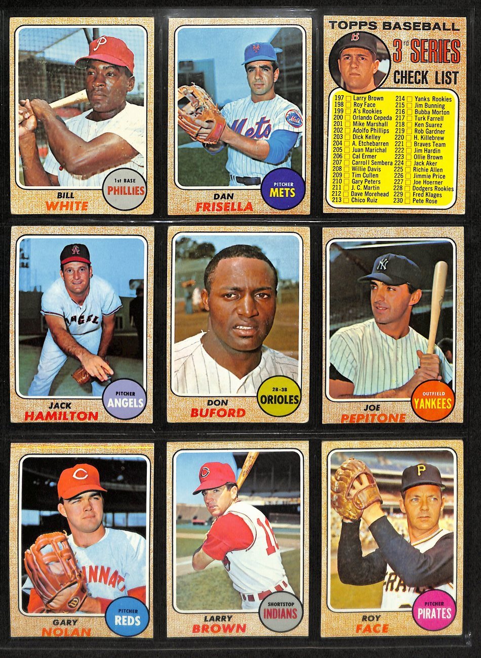 1968 Topps Baseball Card Complete Set (1-598)