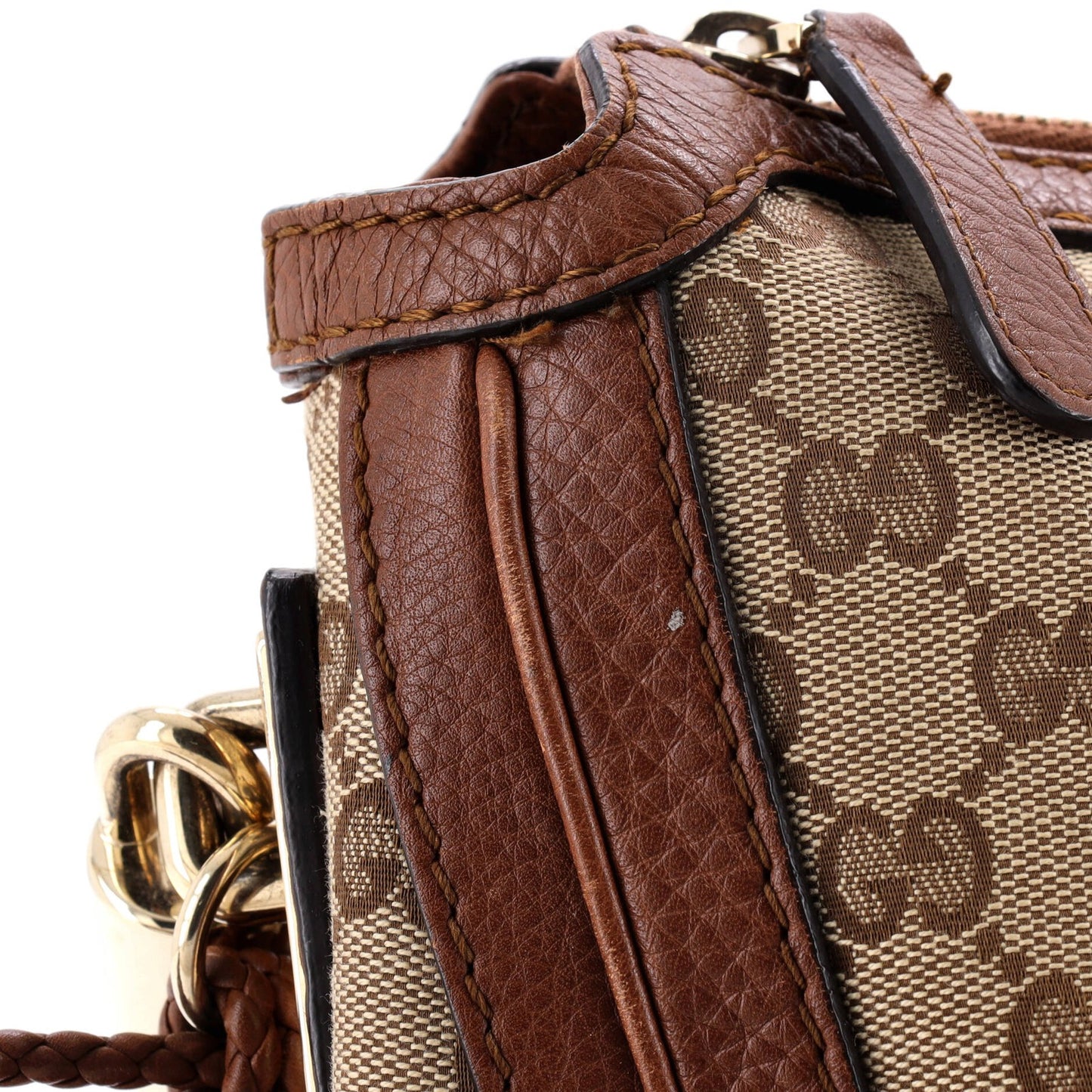 Gucci Bella Hobo Gg Canvas With Leather Medium