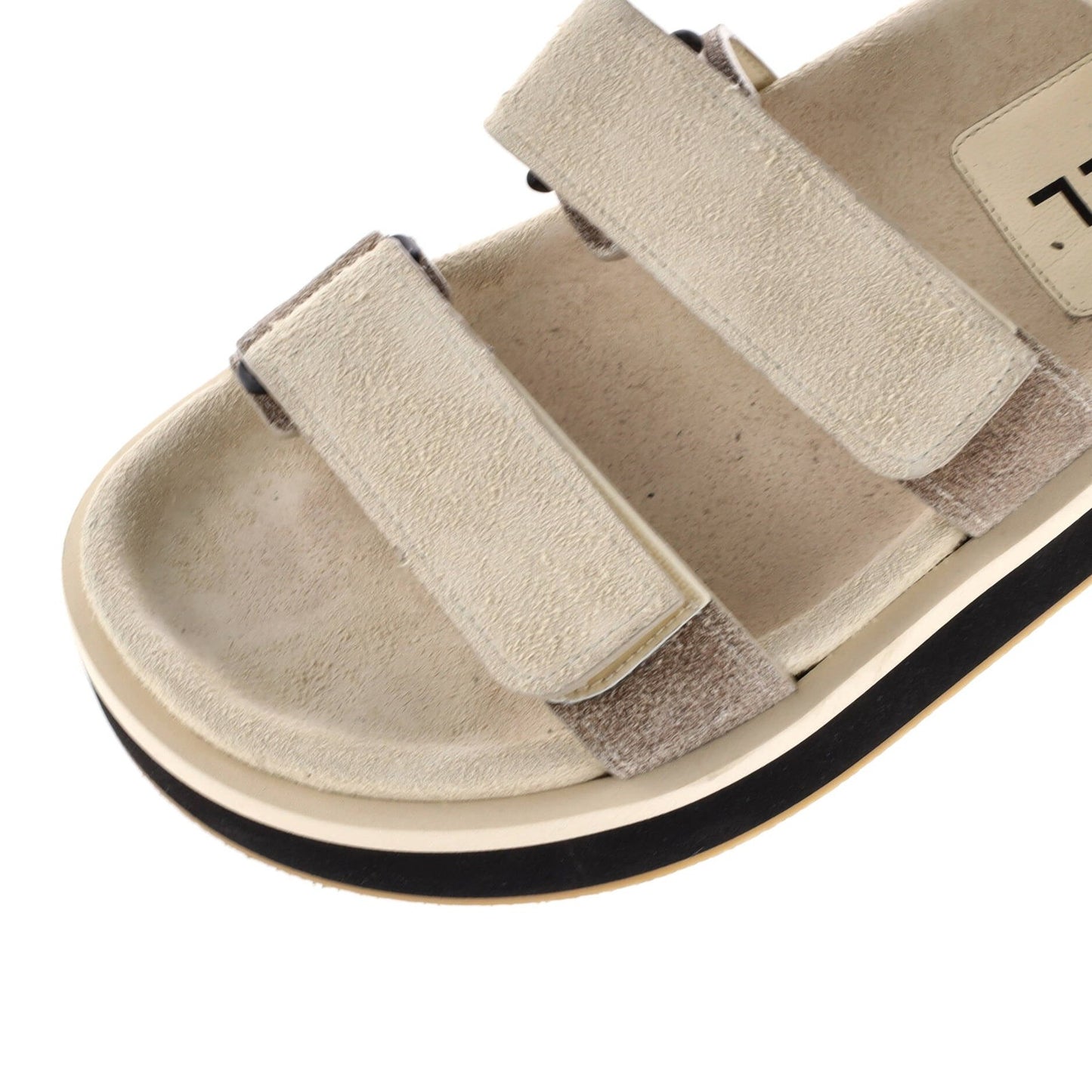 Chanel Women'S Two Strap Dad Sandals Suede