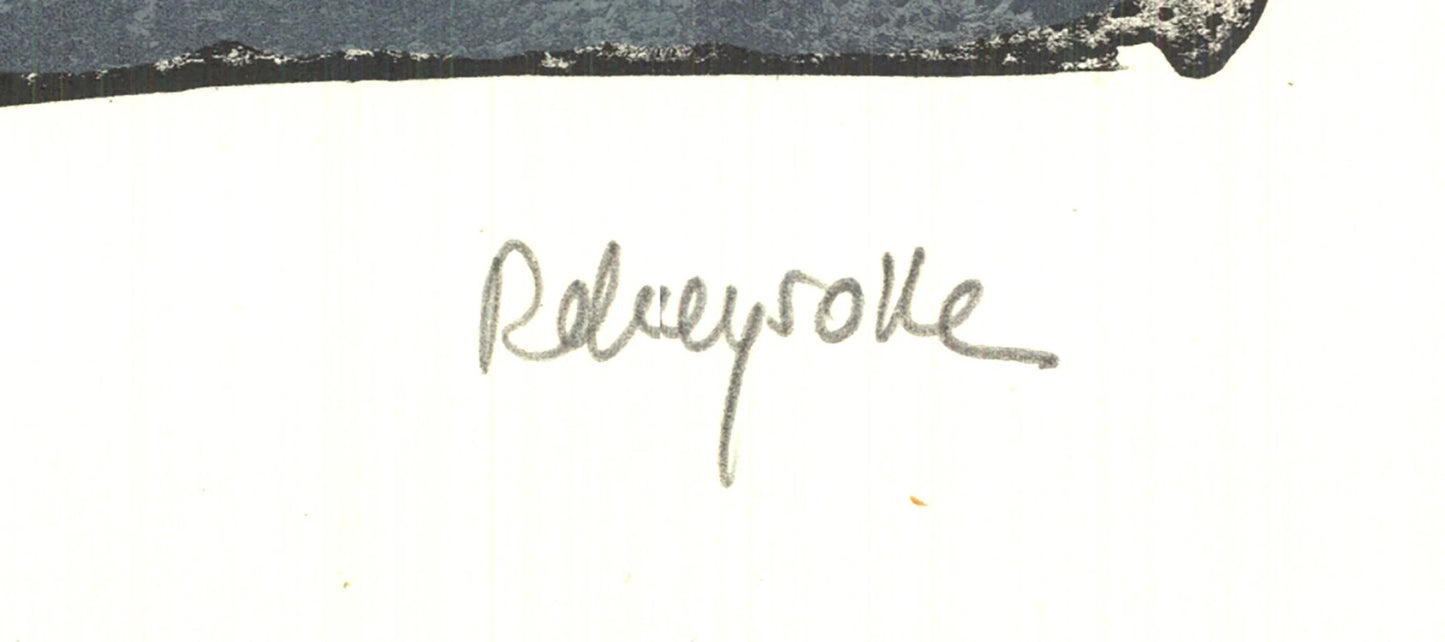 Paul Rebeyrolle Nu Assis (Seated Nude) Signed " Lithograph Contempo