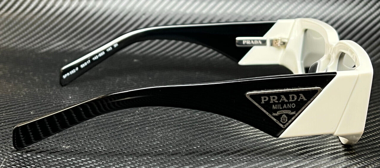 PRADA PR 09ZS 1425S0 White Dark Grey Men's 54 mm