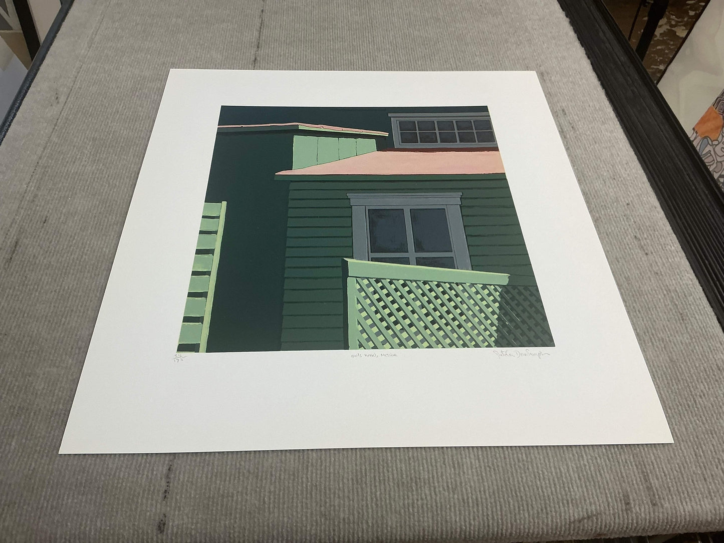 Gretchen Dow Simpson Owl'S Head, Maine Signed " Serigraph Contem