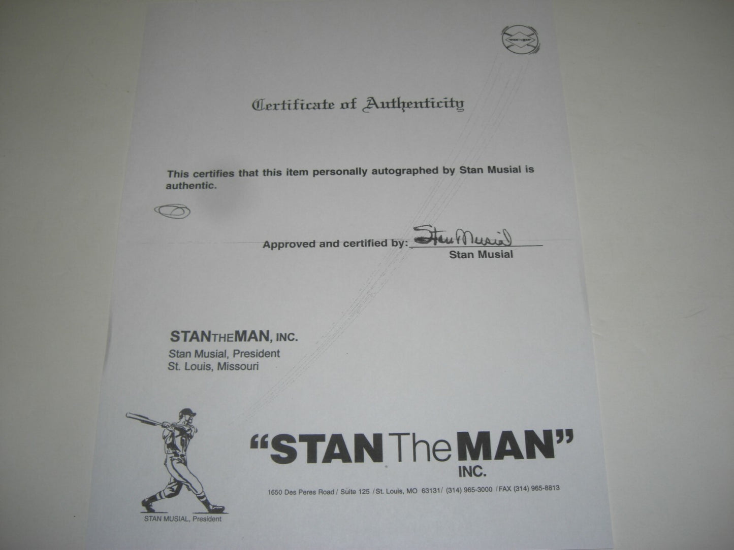 Stan Musial Stlouis Cardinals,Hof 69 Full Stats
