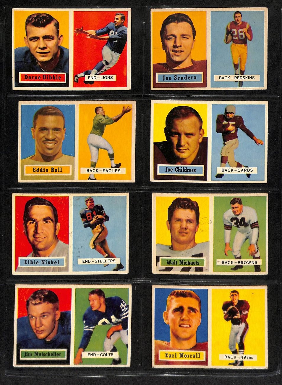 1957 Topps Football Card Complete Set (1-154)