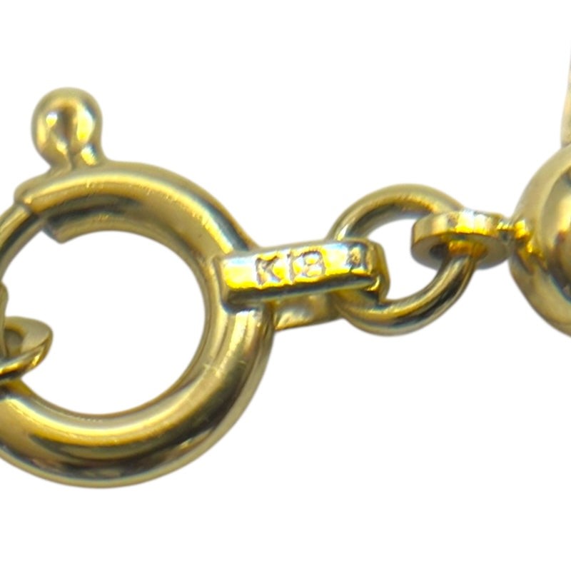 Agete Diamond Necklace K18Yg