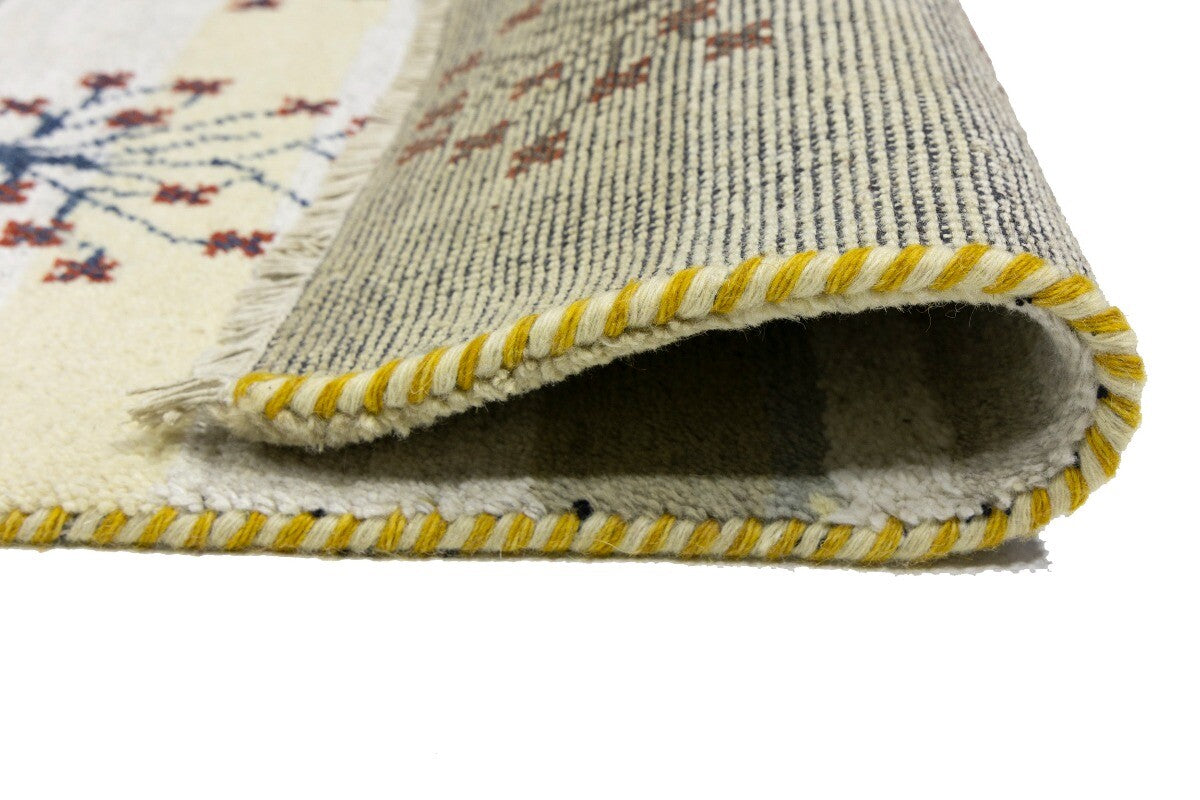 Multicolored Pictorial Tribal Rug Indo-Gabbeh