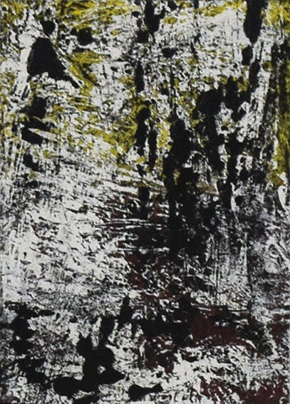 Steven Cox Oil On Paper Original Paintings Unique Work Abstract 2015 Yellow