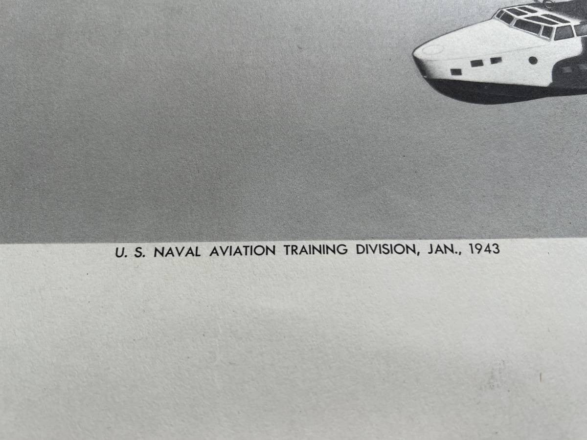 Wwii 1943 Us Navy Aircraft Recognition Poster Kawanishi Type 97 Mavis Flying
