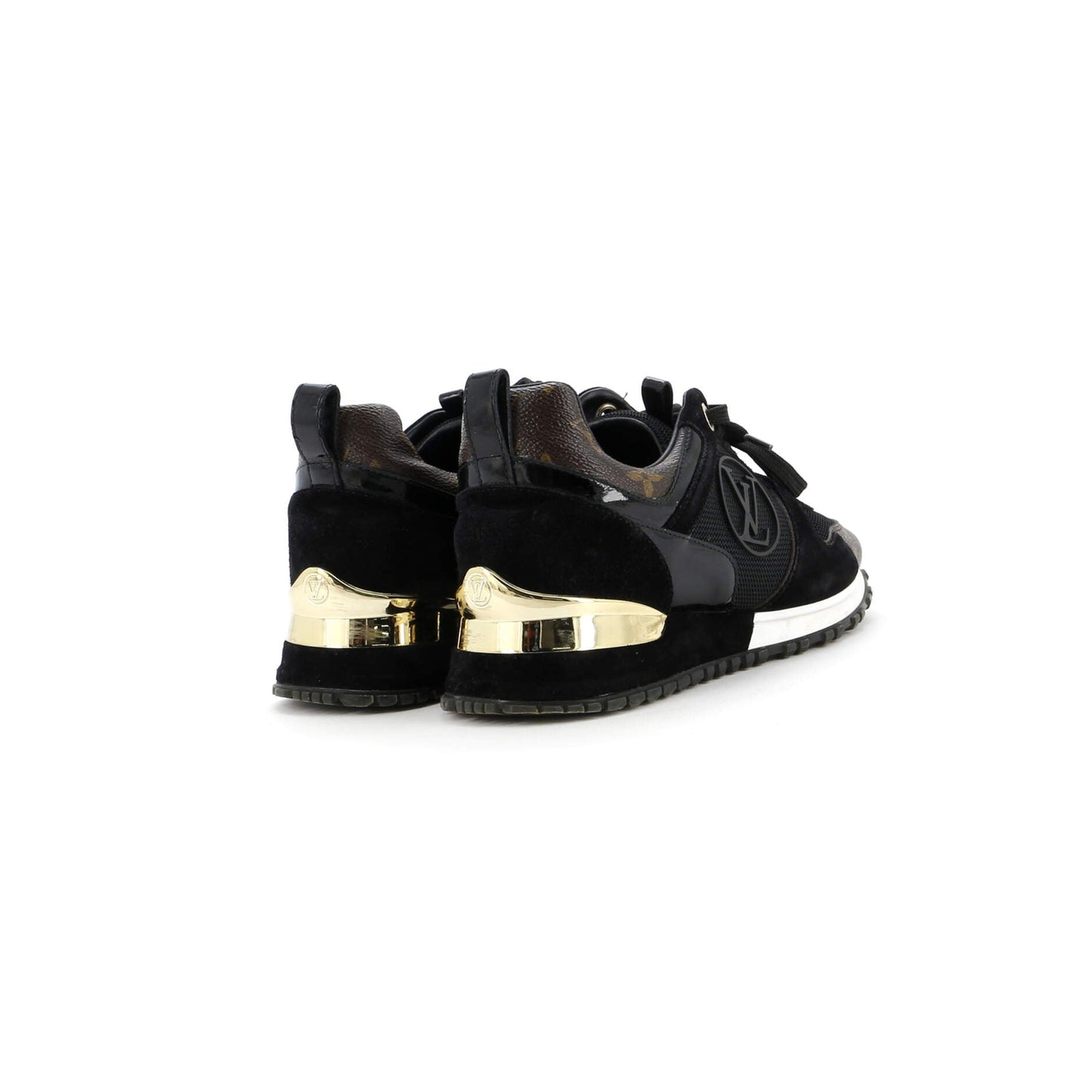 Louis Vuitton Women'S Run Away Sneakers Mesh With Monogram Canvas And Suede