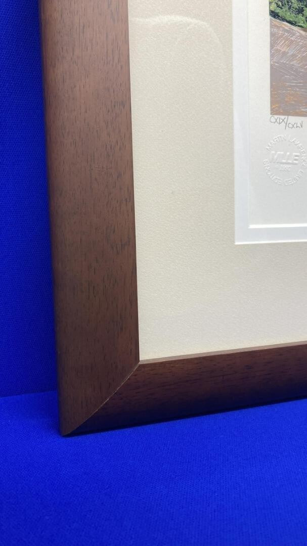 Mark King Uk Print Golf Series Morning Patt Signed Edition Silkscreen Framed