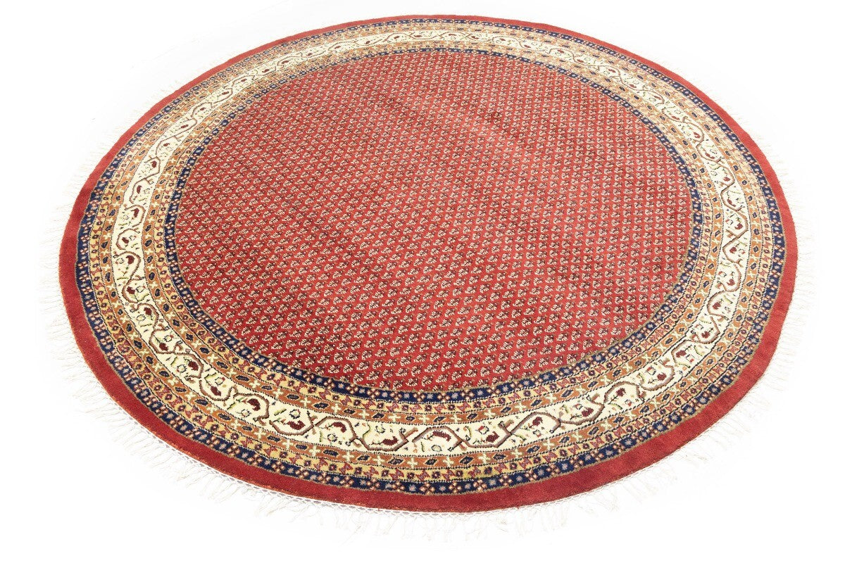 Handmade Tribal Indo Botemir Round Oriental Rug