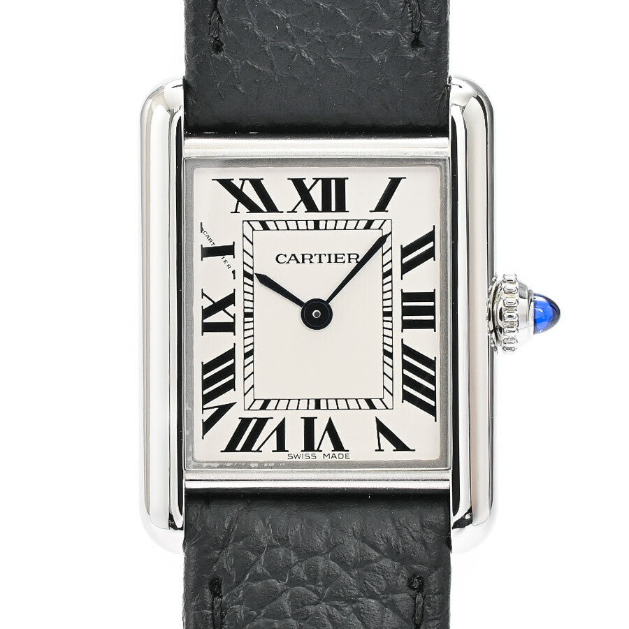 Used Cartier Tank Mast Sm Wsta0042 Silver Ladies Watch #2157