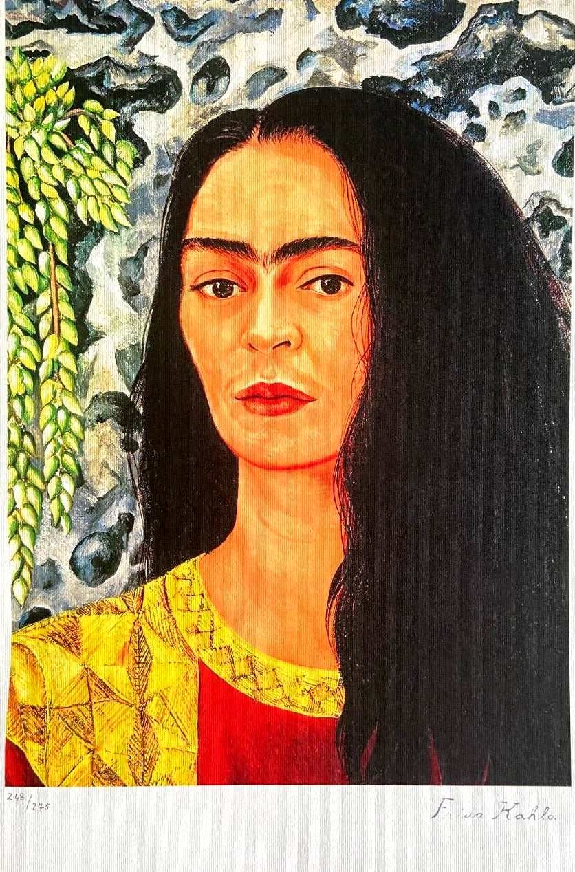 Frida Kahlo Lithograph Coa Hand