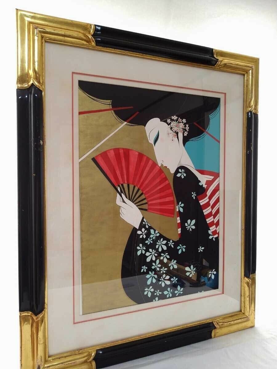 Roberto Tortoli Art Deco Original Acrylic Gouache