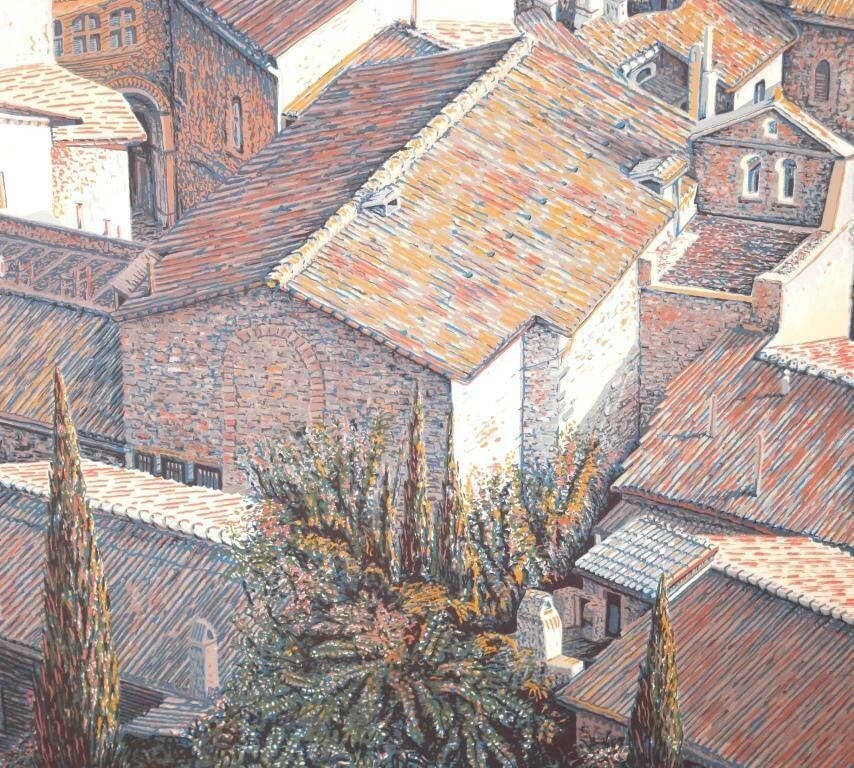 Andrew Price - Hill Town Italy Original