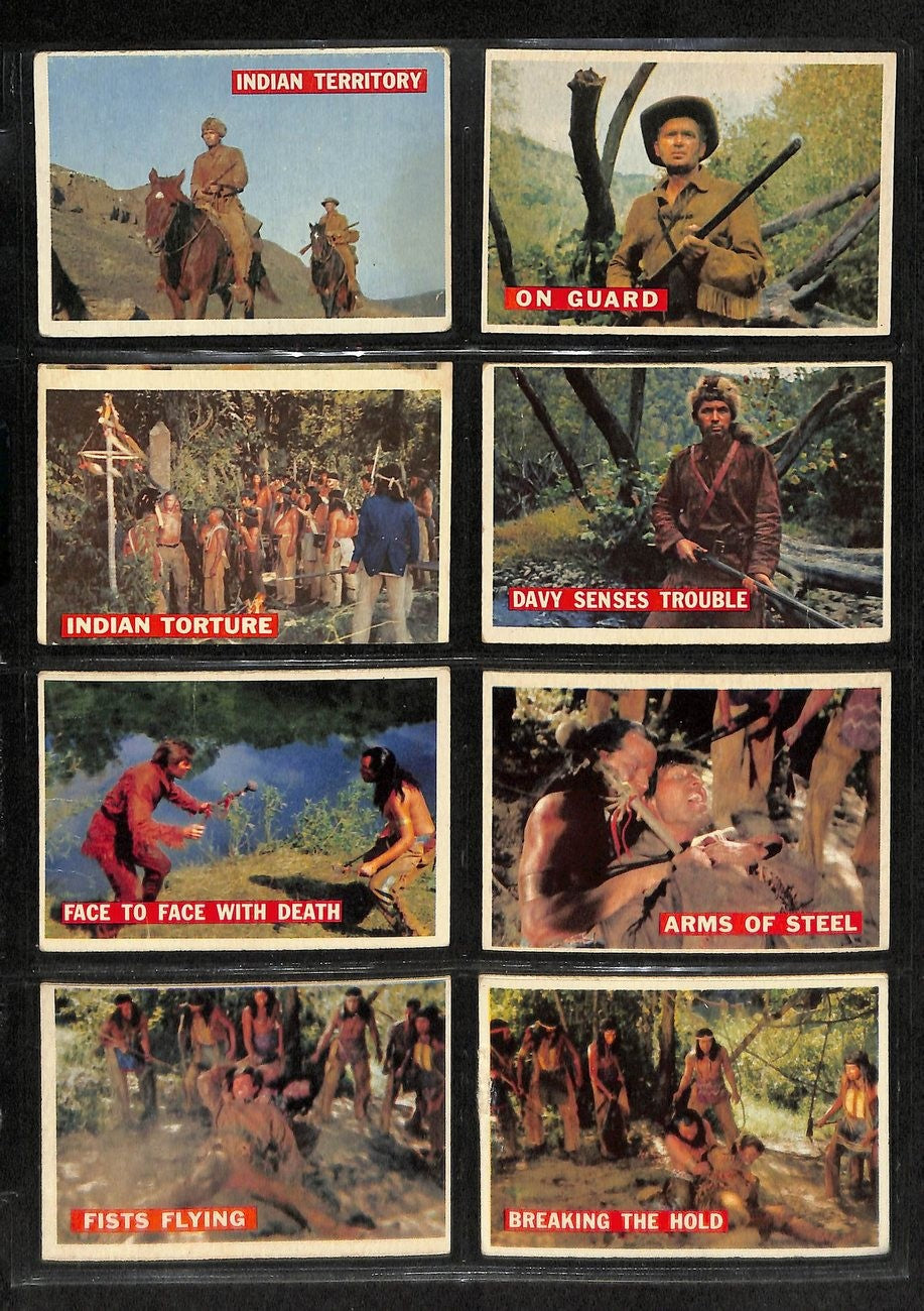 1956 Topps Davy Crockett Card Complete Orange Back Set (1-80) Tv Show 195880