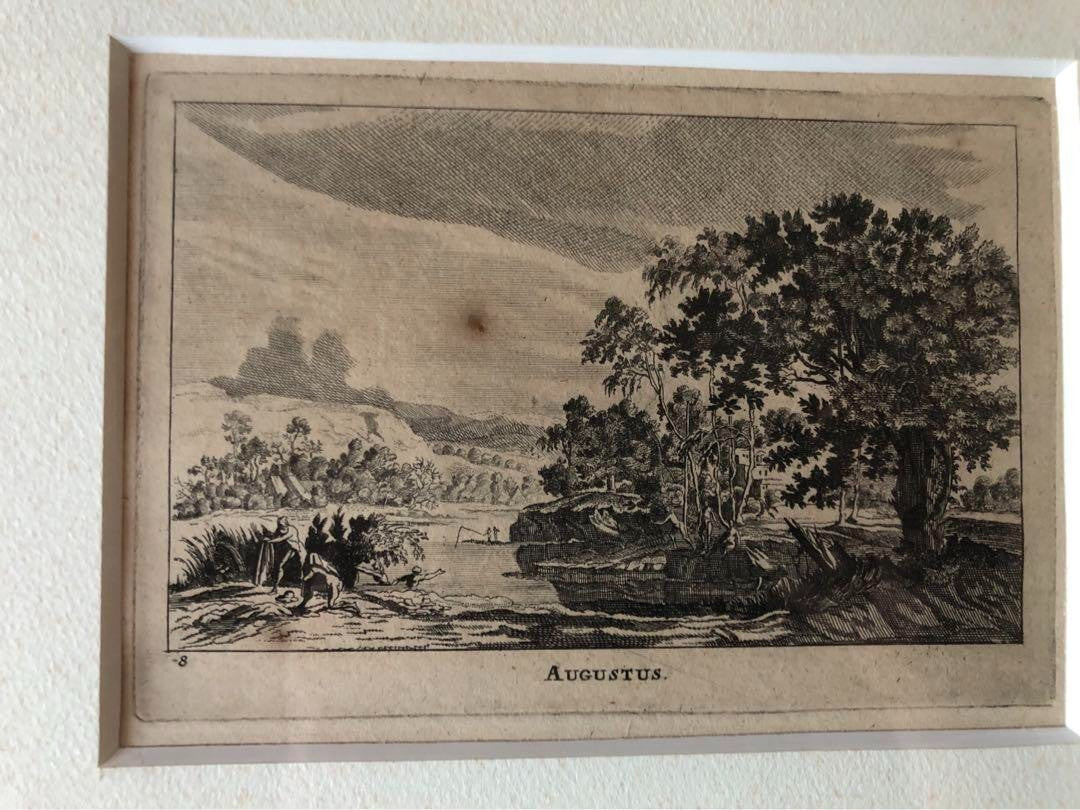 Gabriel Perelle 17Th C Engravings Set Of 4 Months Etchings Frans De Witt France