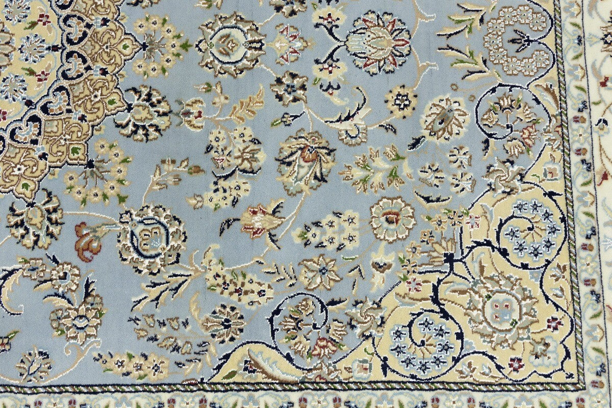 Handmade Indo-Nain Oriental Area Rug Floral