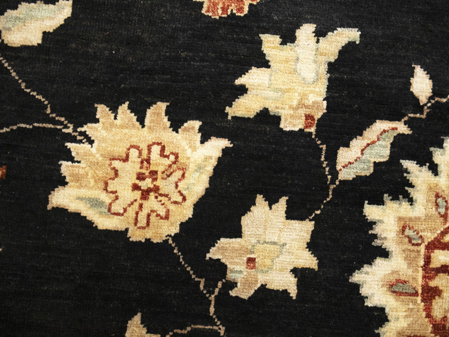 Handmade Floral Peshawar Oriental Rug Large Muted