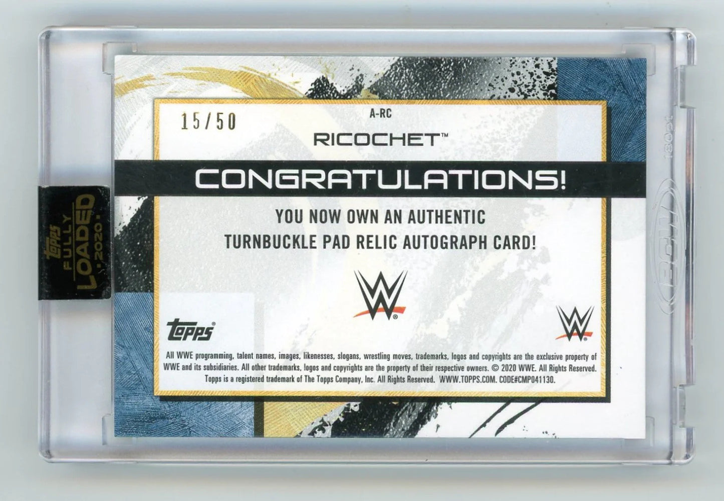 Ricochet 2020 Topps Authentic Autograph #A-Rc Card 15/50
