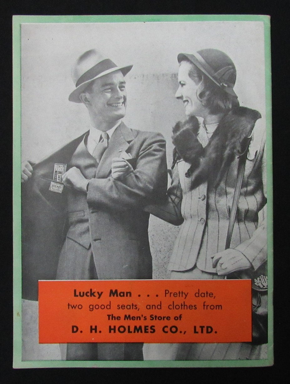 11/24/1945 Tulane Vs. Notre Dame College Program