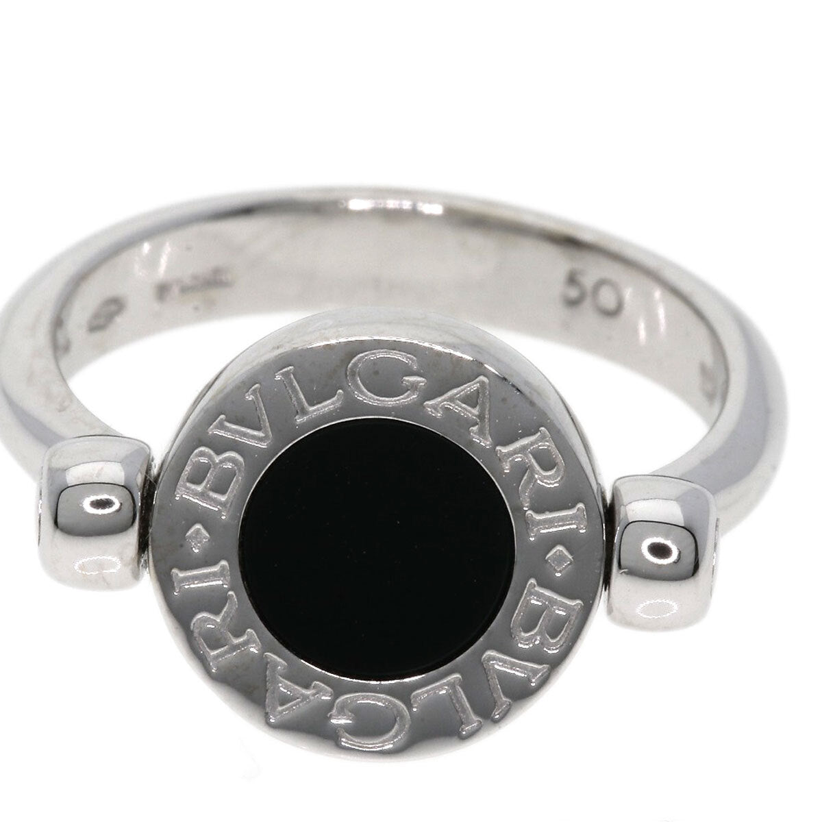 Bvlgari Ring Bvlgari Bvlgari Flip Diamond Onyx