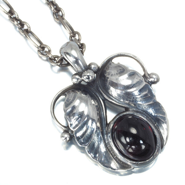 Georg Jensen Necklace Garnet Heritage 1994