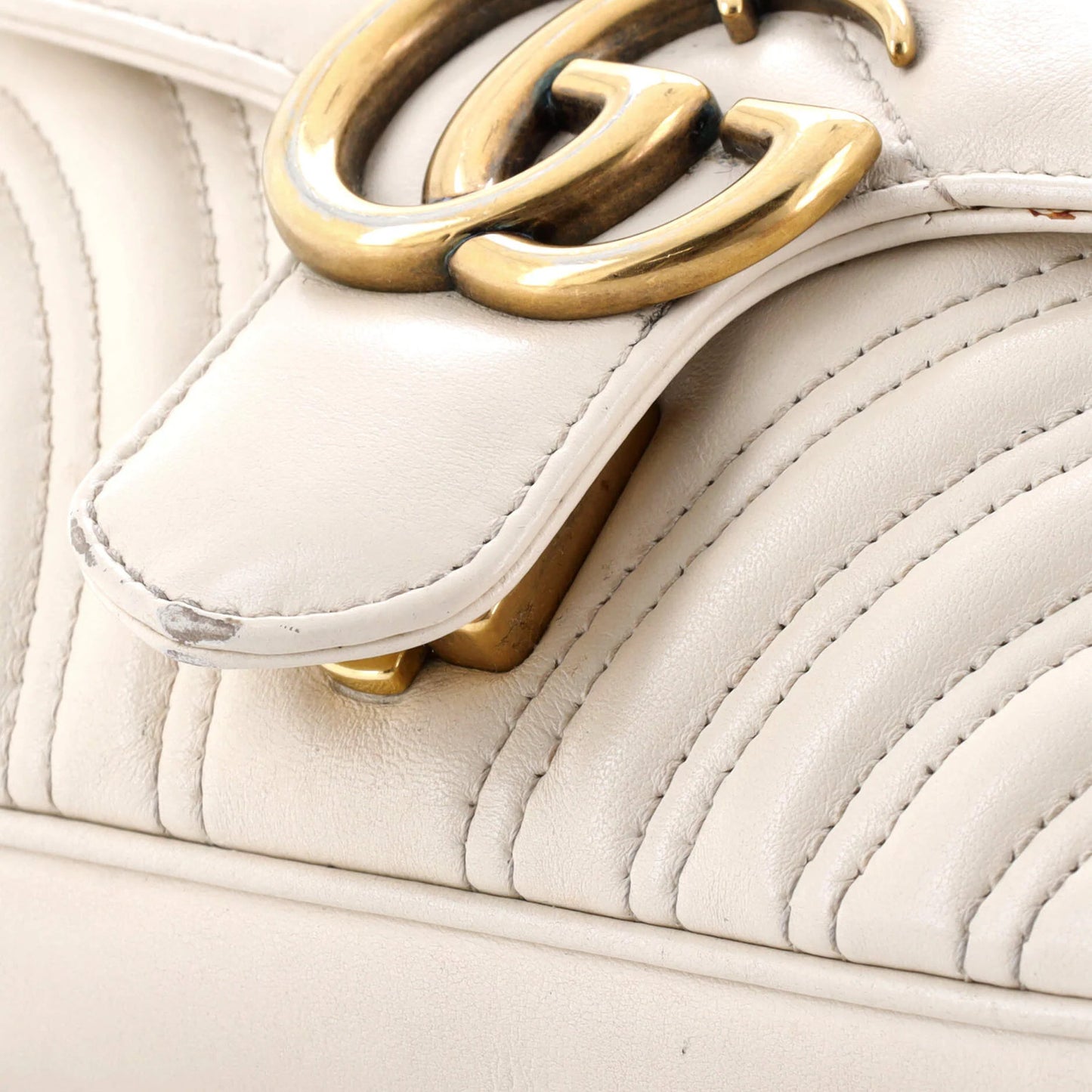 Gucci Gg Marmont Flap Bag Matelasse Leather Small