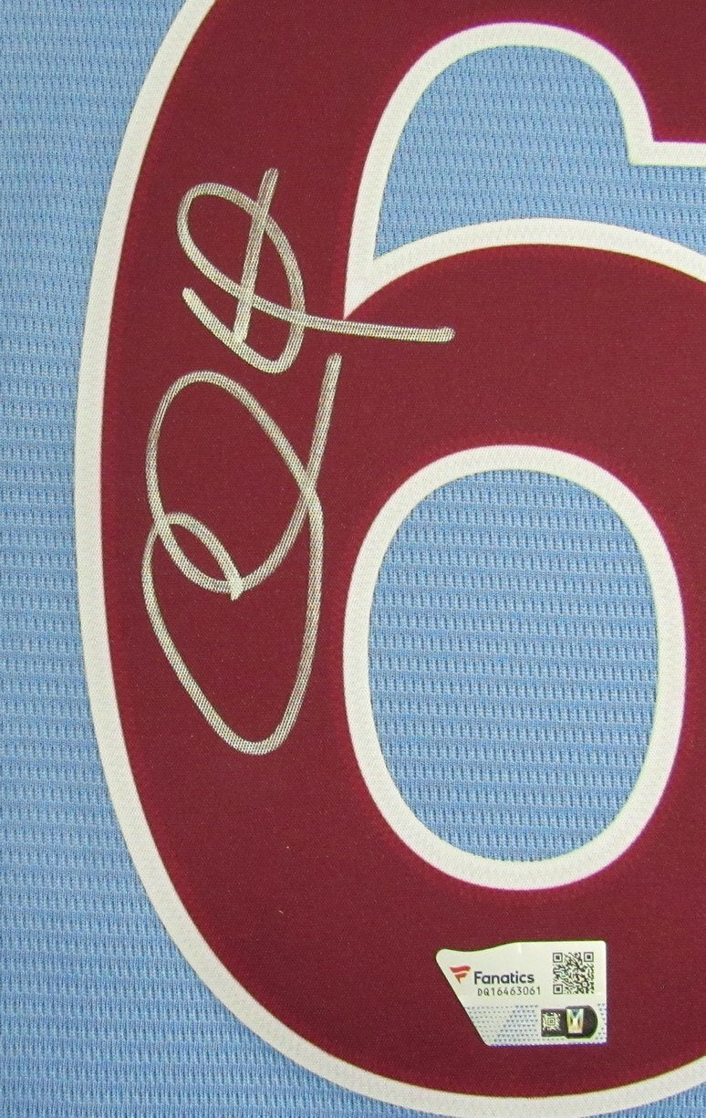 Chase Utley Signed Blue Nike Baseball Jersey Phillies Size Xl Fanatics 187367