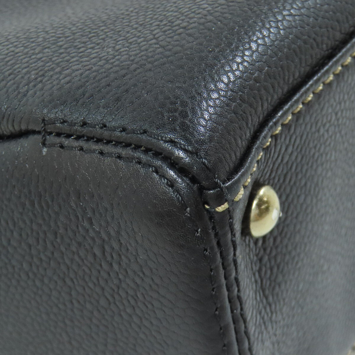 Chanel Tote Bag Coco Mark Wild Stitch Grained