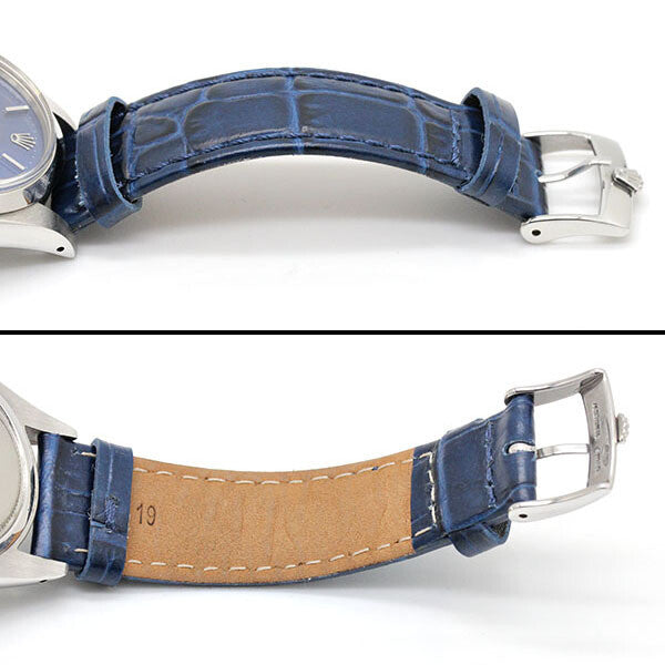 Rolex Oysterdate Precision 6694 Blue Dial Watch Men