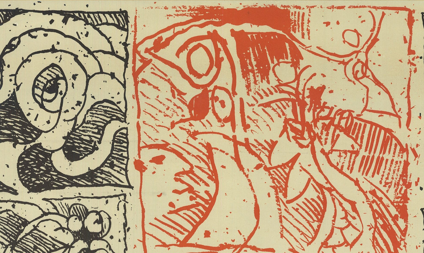 Pierre Alechinsky L'Imagination Prend Le Pouvoir " Offset Lithograph 196