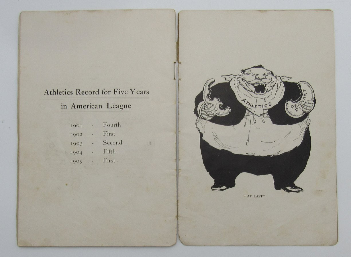 Vintage 1905 Philadelphia Athletics A'S Yearbook