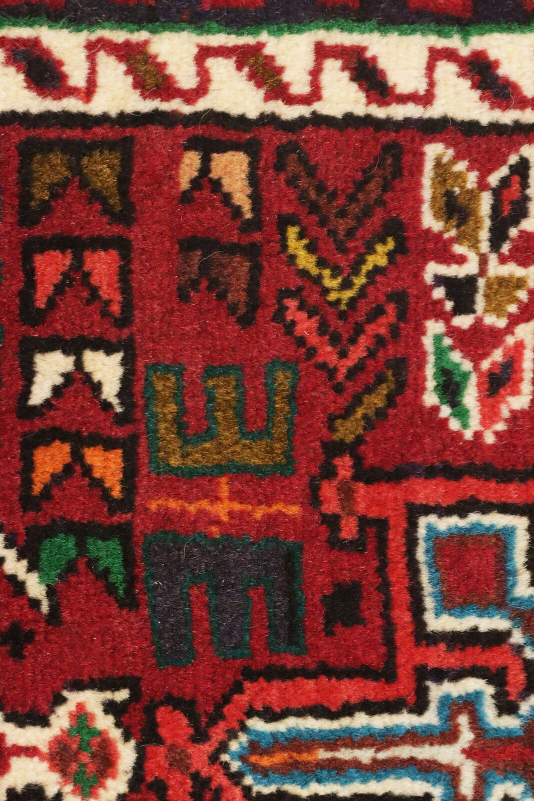 4'6X10 Ft Handmade Tribal Runner Rug Reindeer