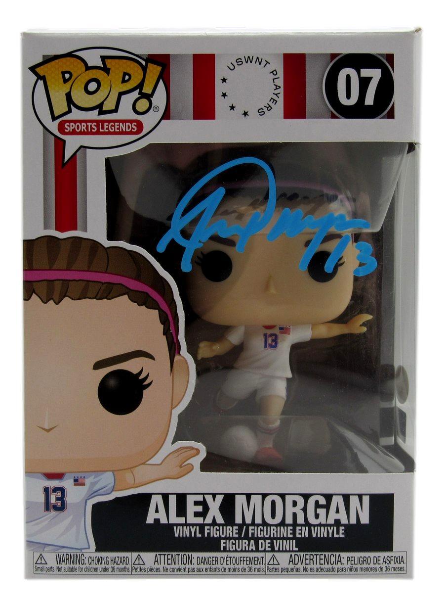 Alex Morgan Autographed/Signed Pop! Funko Pop Figurine #07 Usa Soccer Jsa