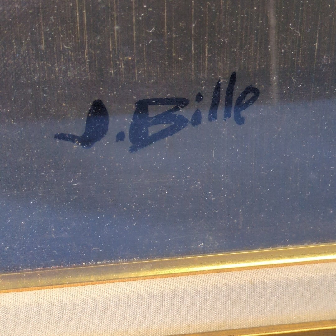 Jean Bille Original Oil Painting On Canvas