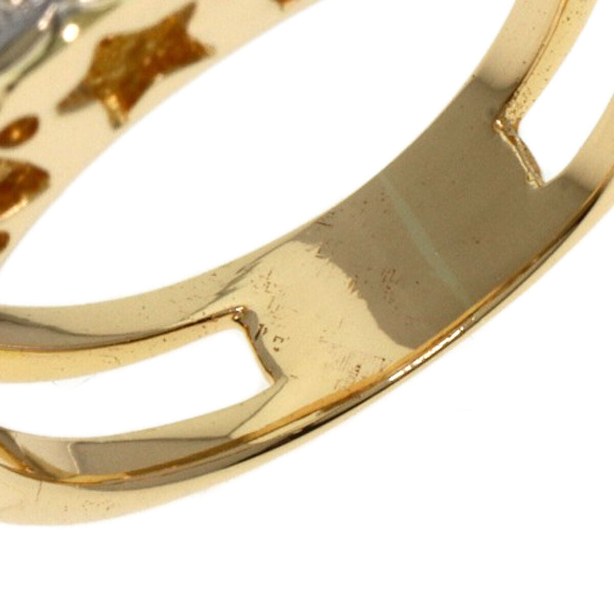 Ponte Vecchio Ring Diamond K18 Yellow Gold K18