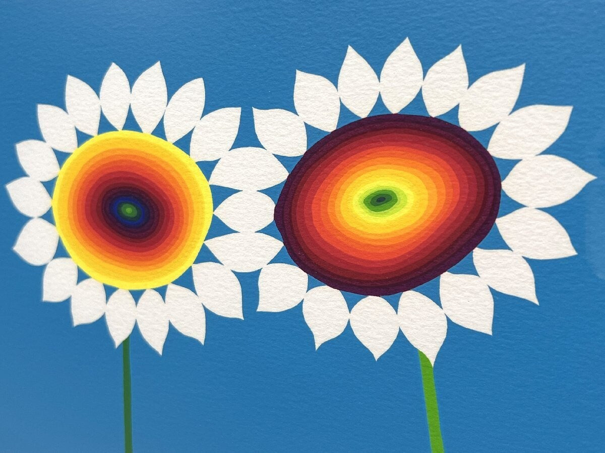 Ay-O Pop Art Signed Original Serigraph "Flower" Framed Silkscreen 1996