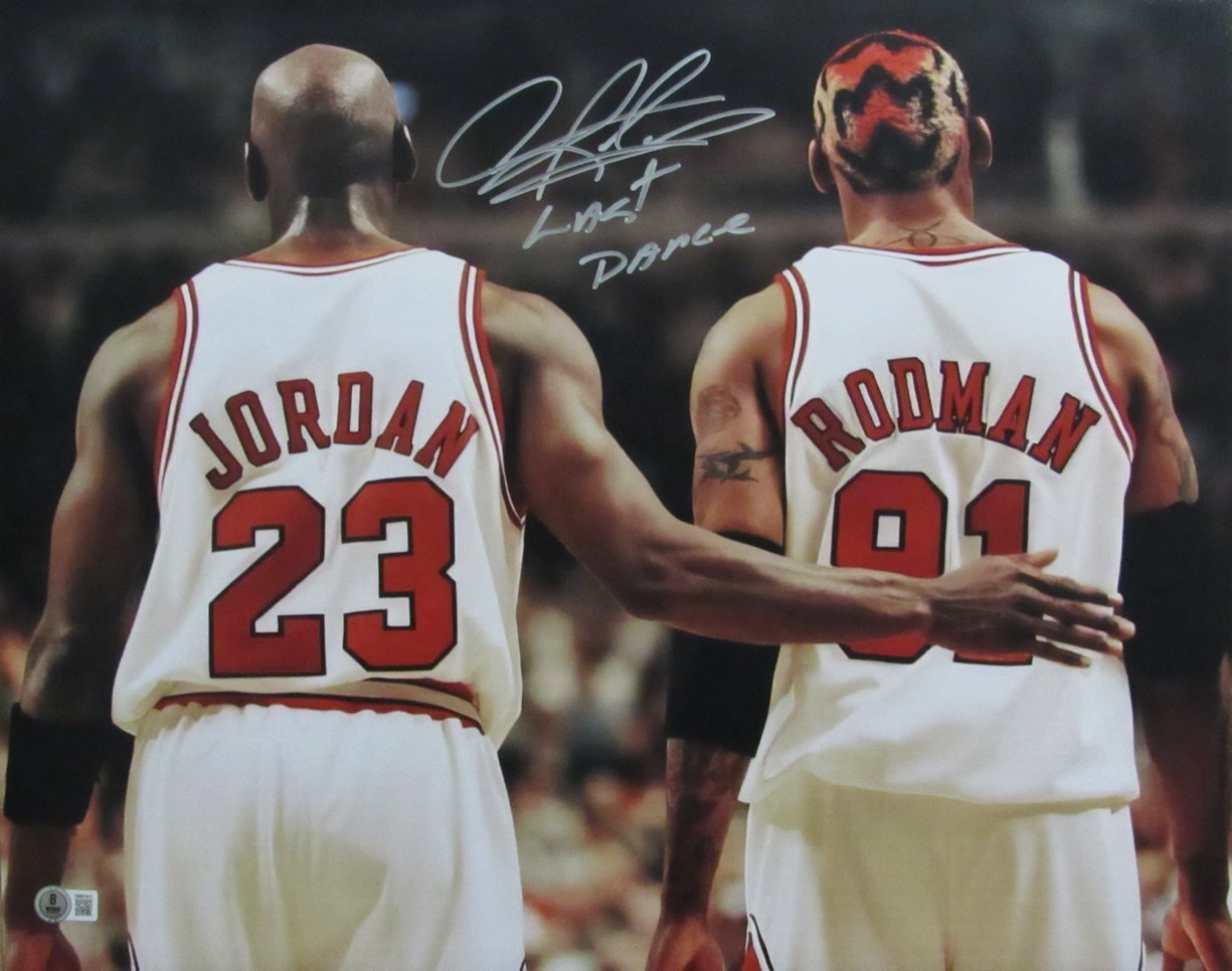 Dennis Rodman Last Dance Signed/Insc 16X20 Photo