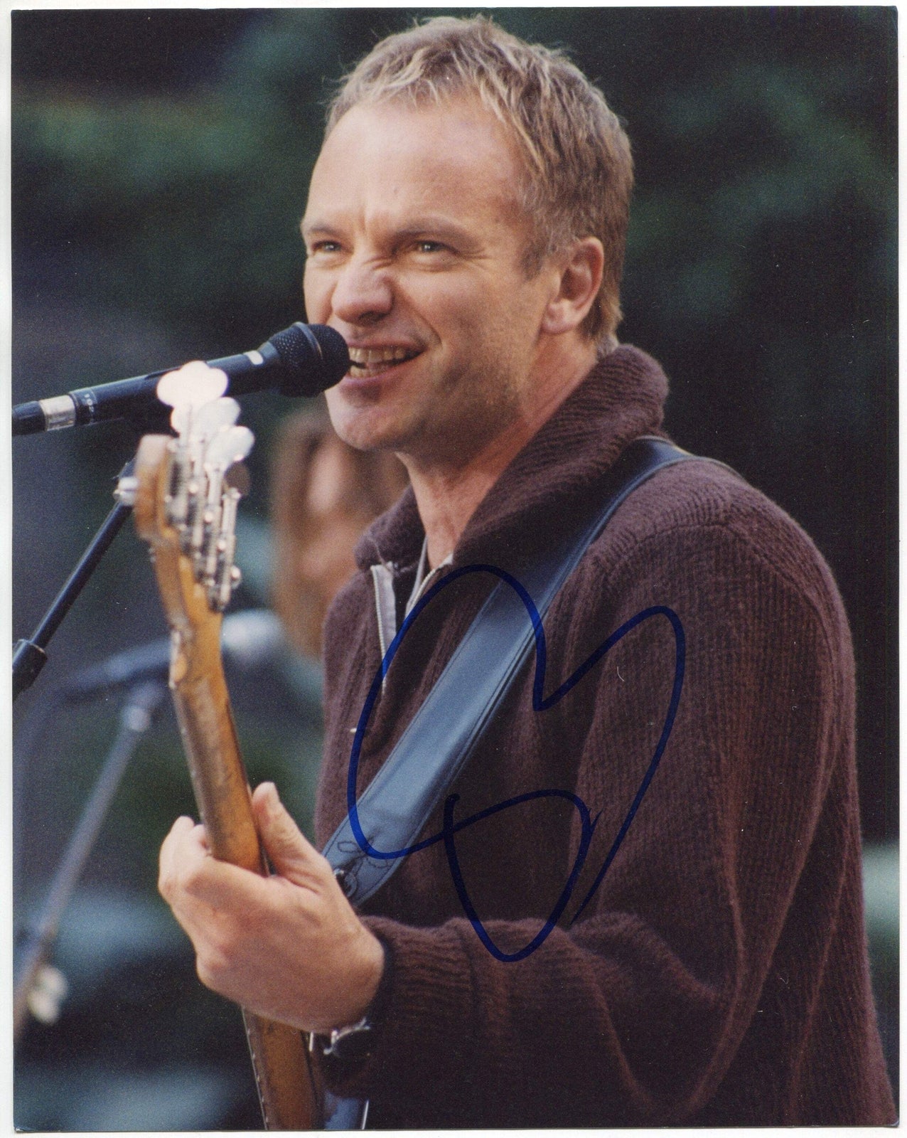 Sting Autographed 8X10 Photo