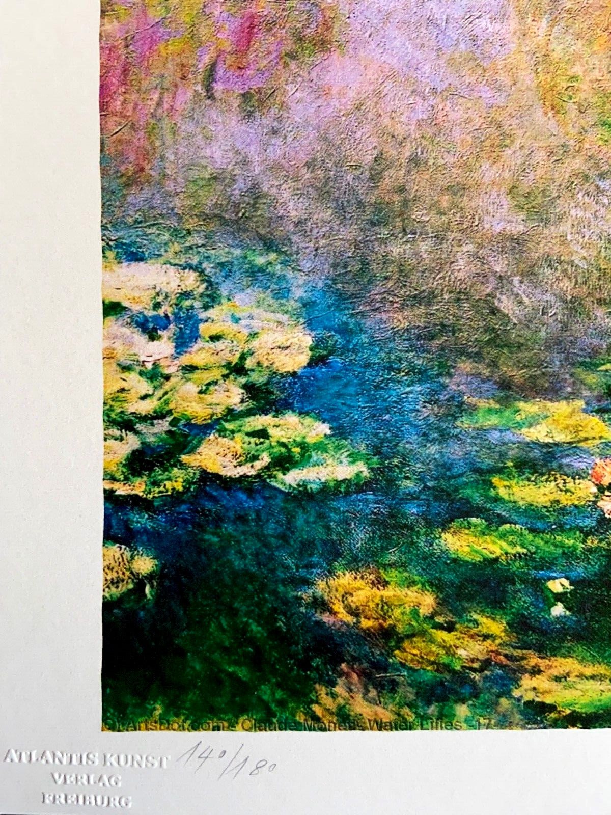 Claude Monet Lithograph Signed Numbered 1978