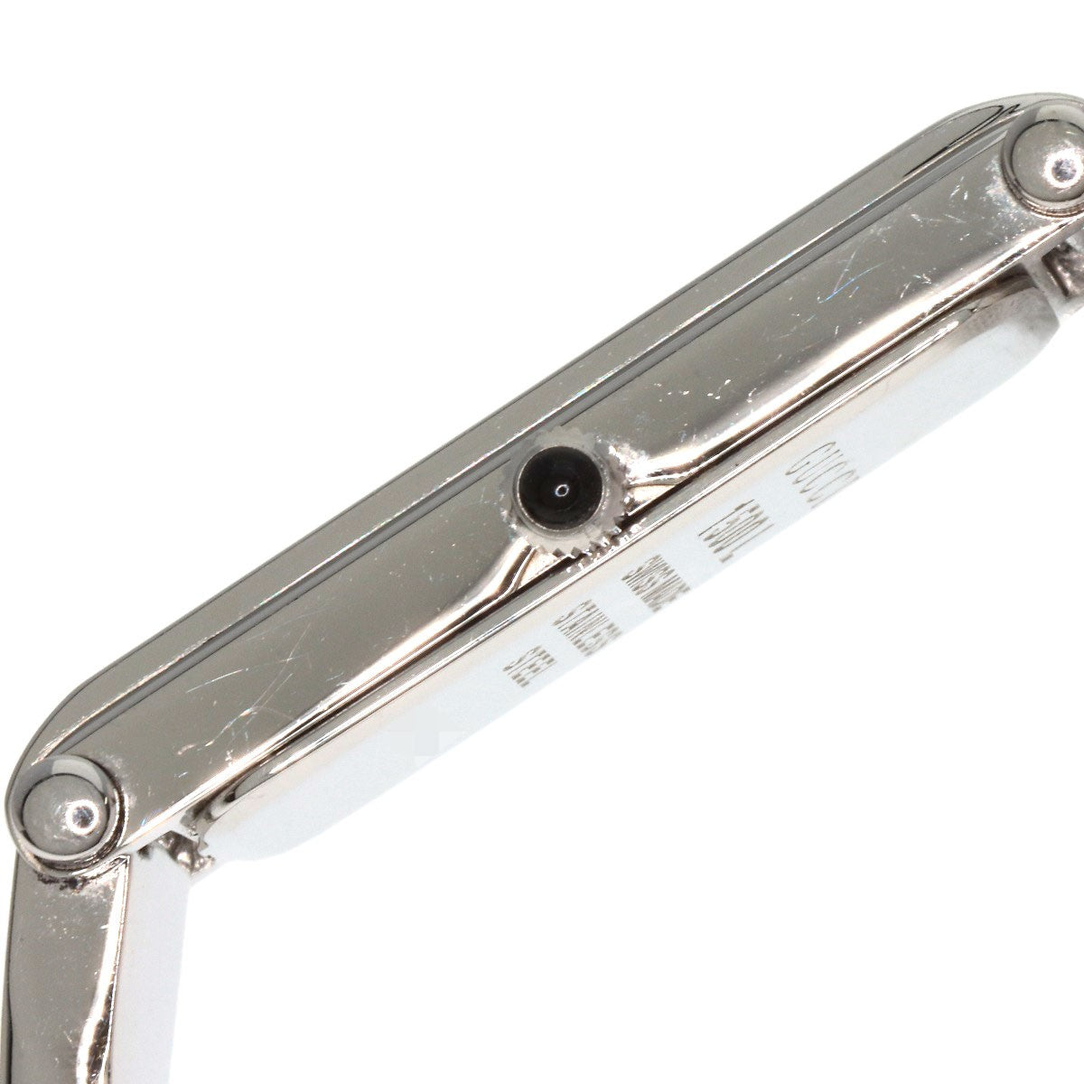 GUCCI 1500L Square Face Watches Stainless Steel