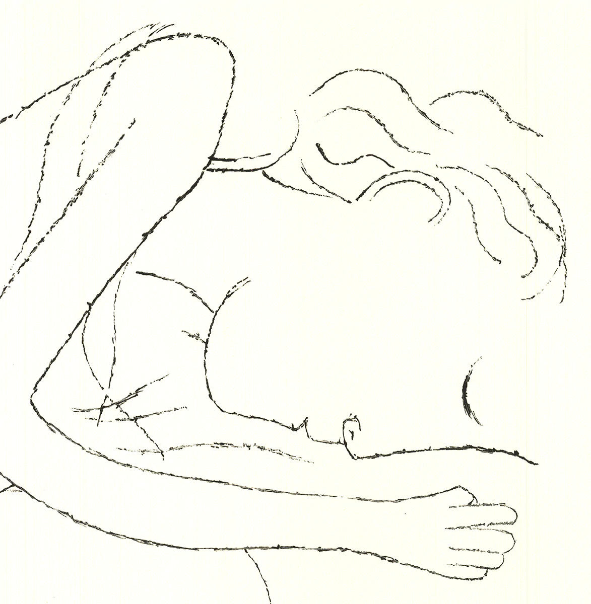 Ben Shahn Of Light, White Sleeping Women In Childbed From The Rike Portfolio 22