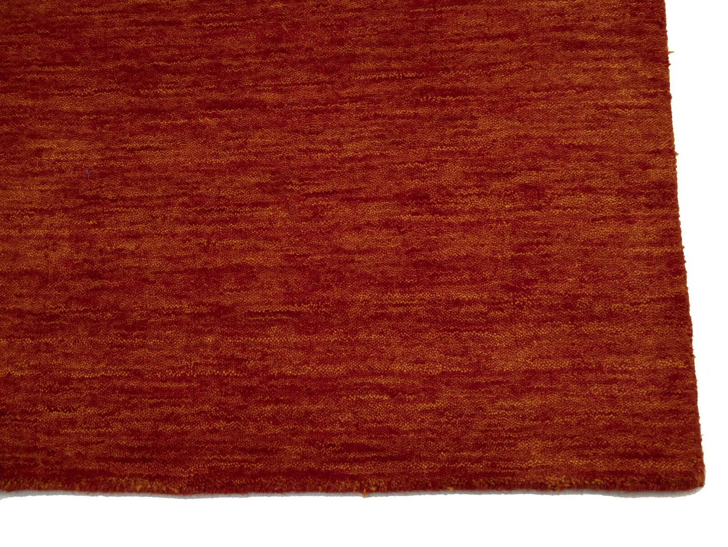Orange Red Solid Design Hand-Loomed 3X10 Gabbeh
