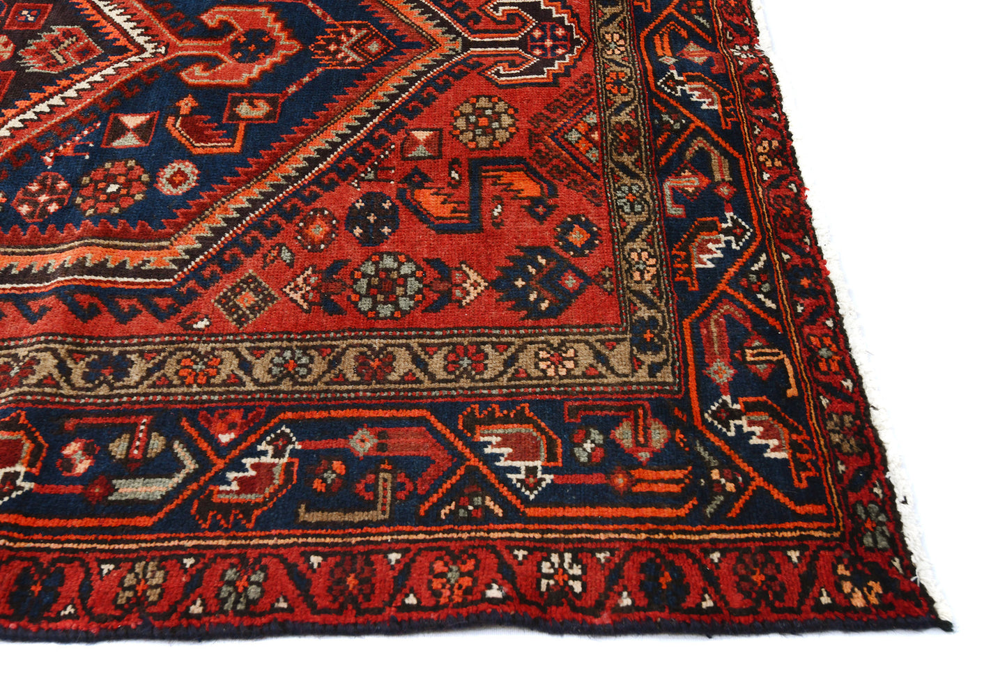 4'5X6'7 Ft Vintage Wool Rug Oriental Carpet For