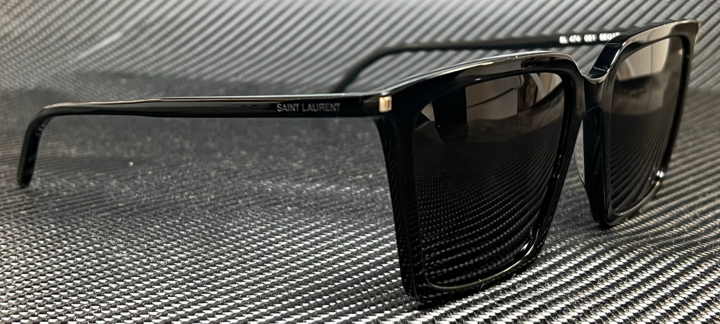 Saint Laurent Sl 474 001 Black Square 56 Mm