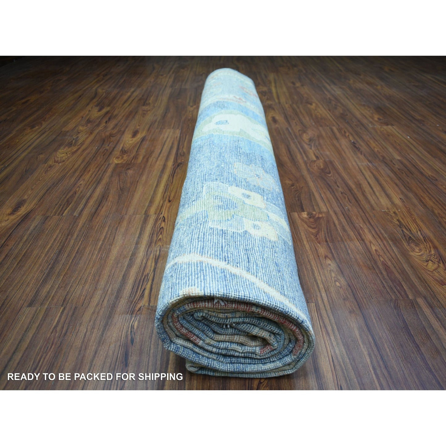 12'X16' Cadet Gray, Wool Hand Knotted, Afghan Angora Oushak Oversized Rug