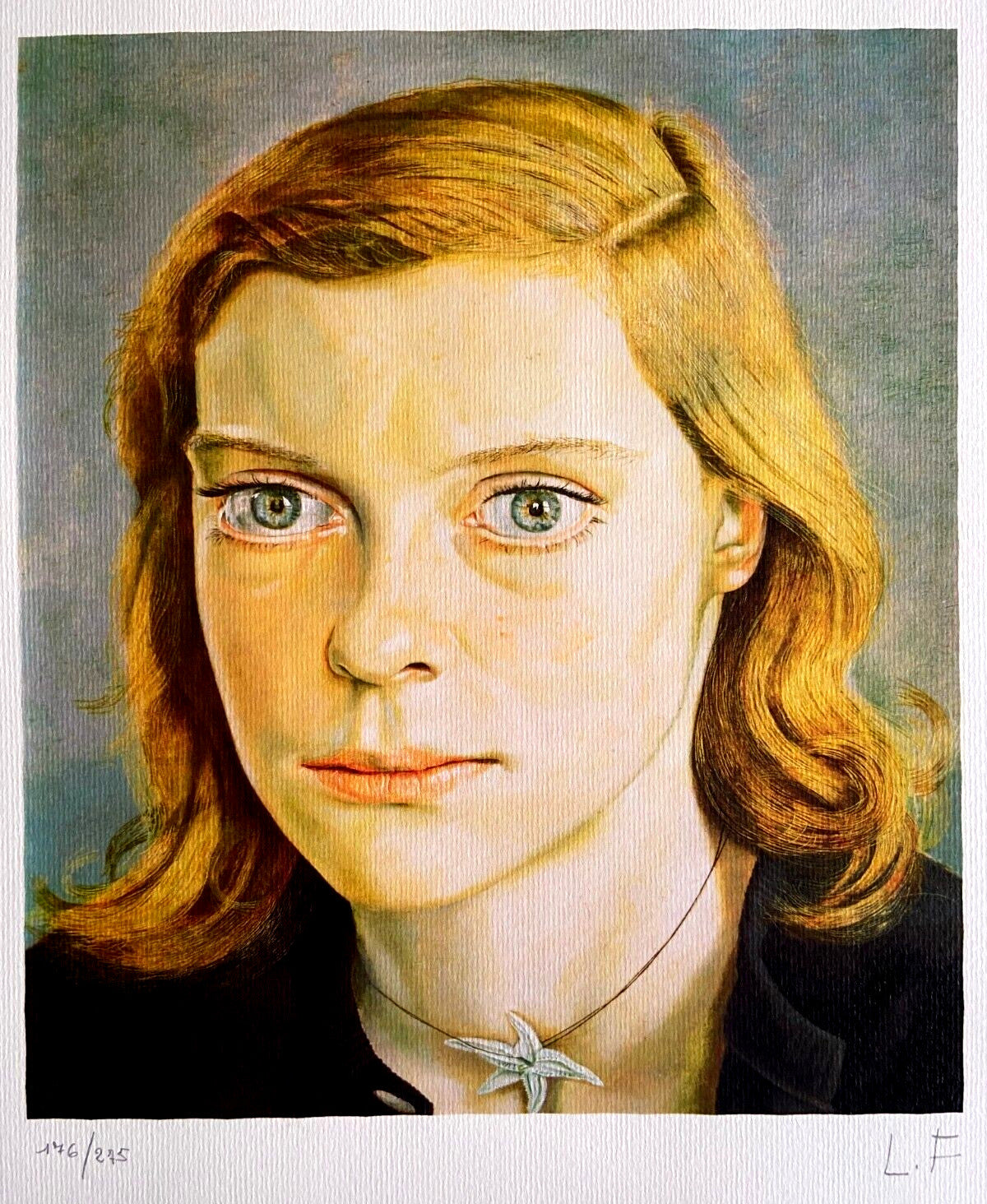 Lucian Freud Signed Coa Lithograph Numbered 275 (Edvard Munch)