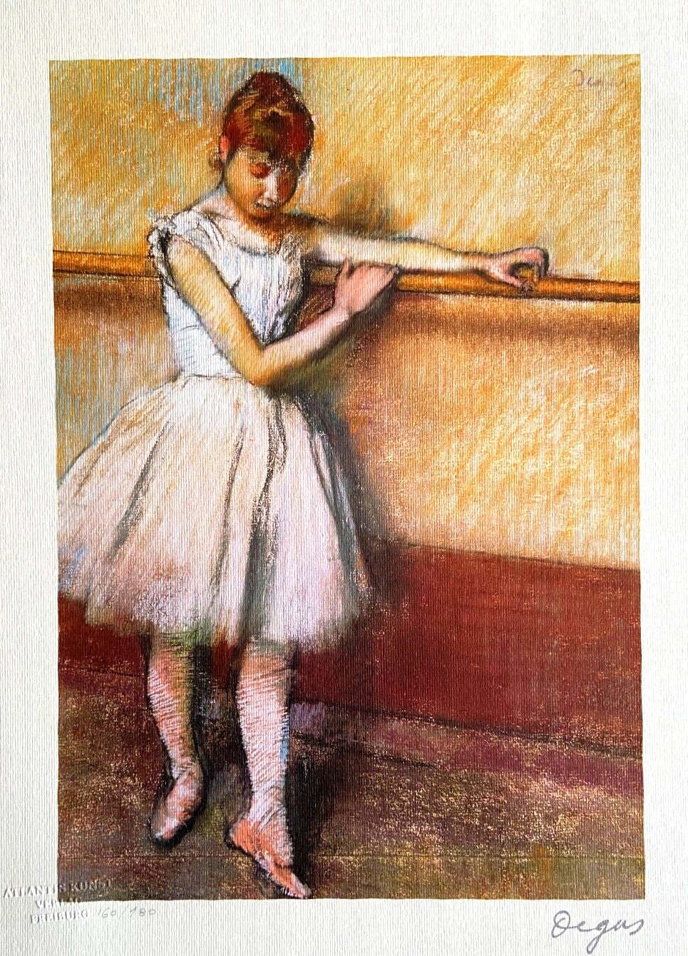 Edgar Degas, Signed Numbered Lithograph Coa